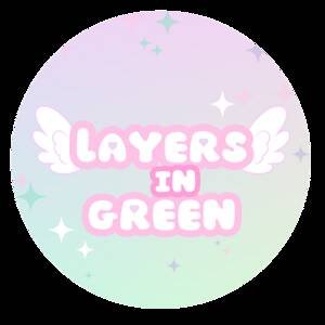 panda badge layers in green